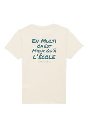 T-Shirt - Child - White - Blue